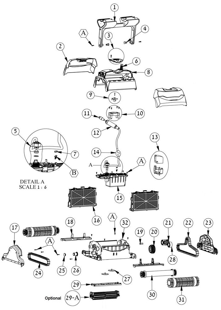 Ricambi per robot piscina dolphin f40