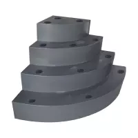 Scala interna per piscina ad angolo curvo h. 1,20 m per posa sotto liner