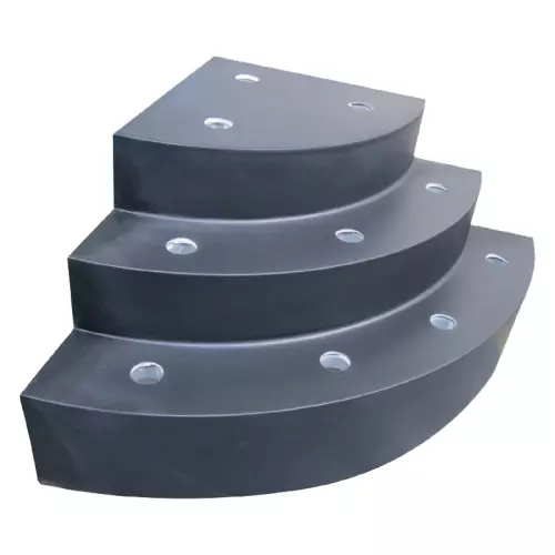 Scala interna per piscina ad angolo curvo h 0,90 m per posa sotto liner