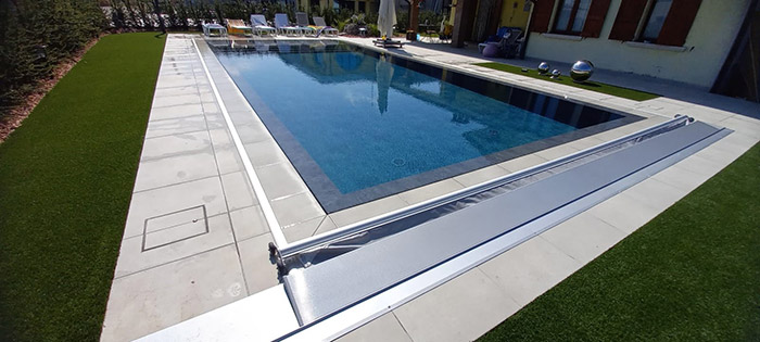 Copertura di Sicurezza per piscina Polartex 4 SEASONS UNDERTRACK automatica
