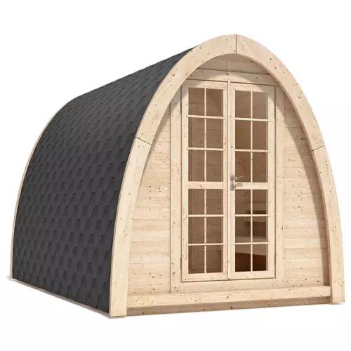 Struttura per sauna finlandese tradizionale da esterno MODI 2-4 posti con spogliatoio