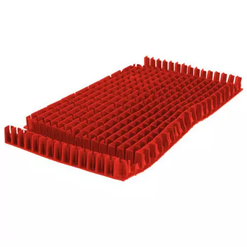 12(01)_Spazzola combinata lunga rossa Dolphin (1 pezzo)