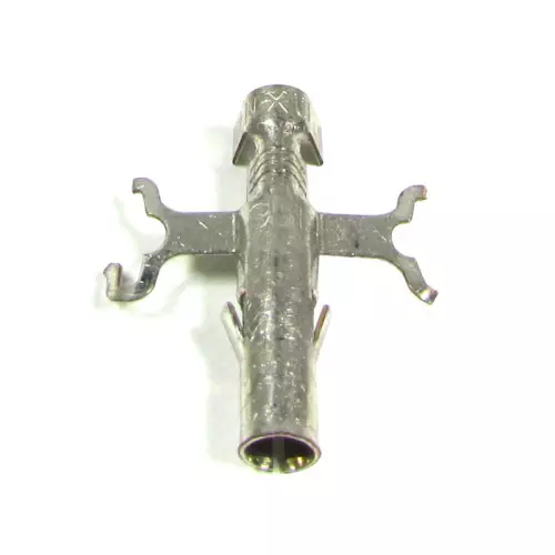 10(02)_Connessione argentata per corpo 3 poli rosso Dolphin