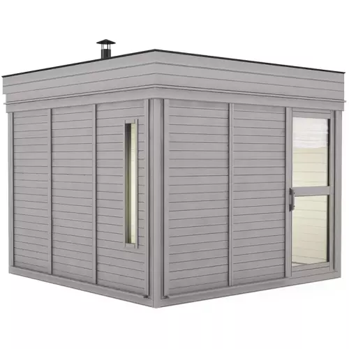 Sauna finlandese tradizionale da esterno ARES Small 5-6 posti con spogliatoio