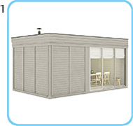 Sauna finlandese da esterno ARES5S SOLO STRUTTURA