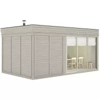 Sauna finlandese tradizionale da esterno ARES Medium 5-6 posti con spogliatoio