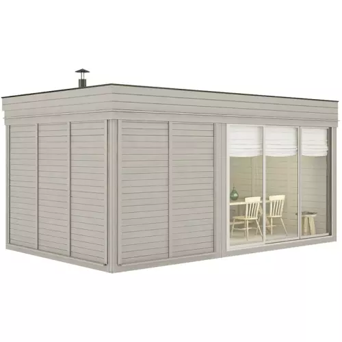 Struttura per sauna finlandese tradizionale da esterno ARES Medium 5-6 posti con spogliatoio