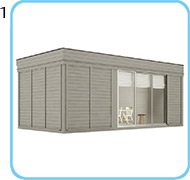 Sauna finlandese da esterno ARES6 SOLO STRUTTURA