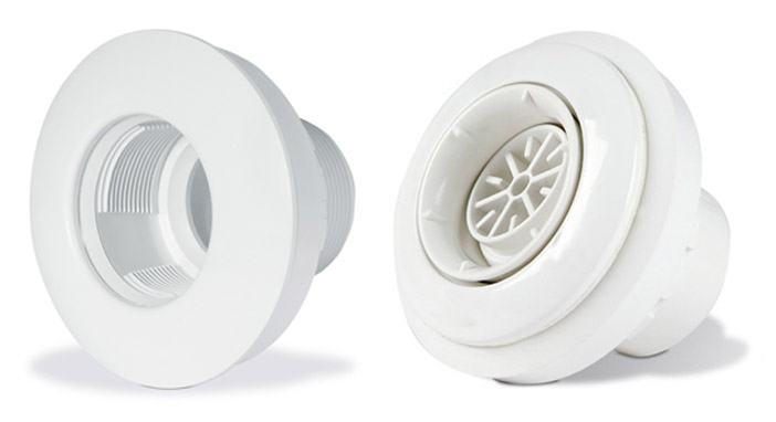 bocchetta 16F-46F in ABS a parete con o senza getto orientabile