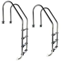 Scaletta per piscina interrata STANDARD in acciaio Inox AISI 304L