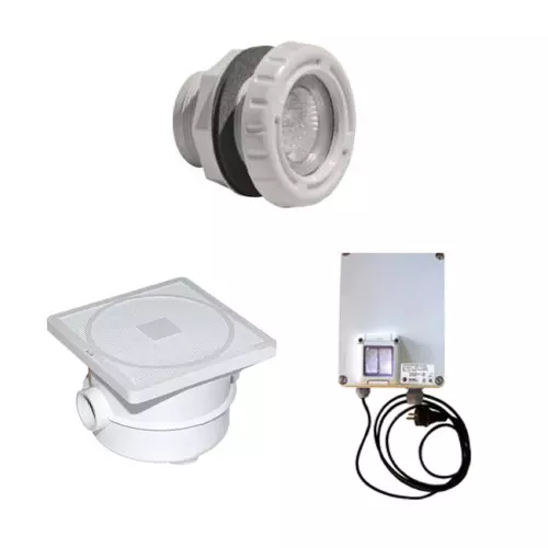 Kit 2 mini Proiettori LED BIANCO - per illuminazione piscina