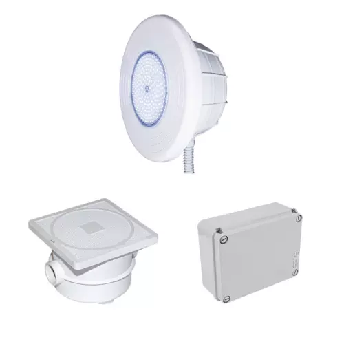Kit illuminazione LED BIANCO 1890 Lumen Ø 320 mm per piscina