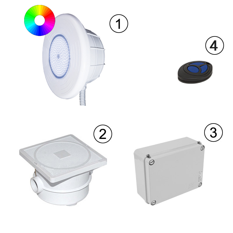 Kit illuminazione LED RGB 800 Lumen &Atilde;&tilde; 320 mm per piscina