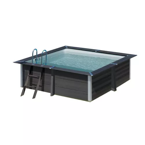 Piscina in legno composito WPC WOOD Connect 3,26 x 3,26 x h.0,96 m