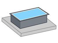 Piscina fuori terra in legno con platea di cemento