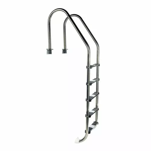 Scaletta STANDARD in acciaio Inox 316 - 5 gradini, per piscine con altezza minima 1,60 m