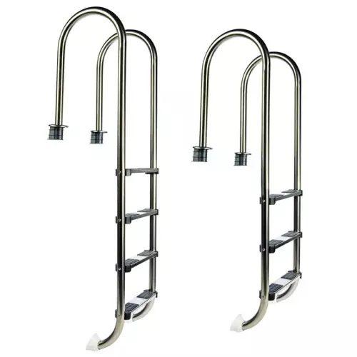 Scaletta per piscina interrata MURO in acciaio Inox AISI 316L