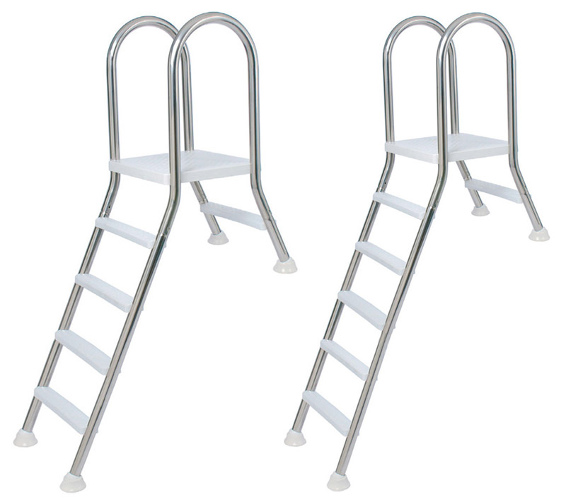 Scaletta PONTE in acciaio Inox per piscine fuori terra