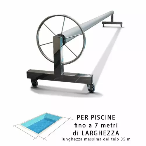 Rullo avvolgitore FORTE per piscine fino a 7 m di larghezza