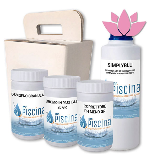 Kit SPA per mantenimento periodico acqua per vasche idromassaggio Kit SPA per mantenimento periodico acqua per vasche idromassaggio