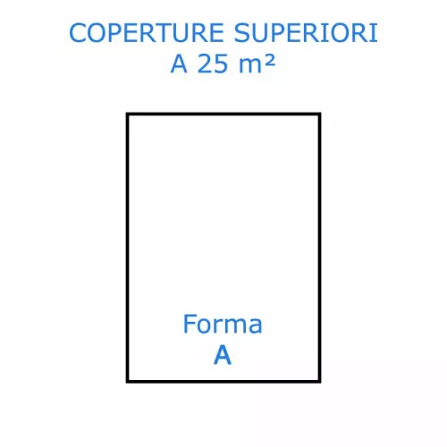 Copertura isotermica Bubble Bubble BLU 400 µ - Forma Rettangolare SUPERIORE 25 m²