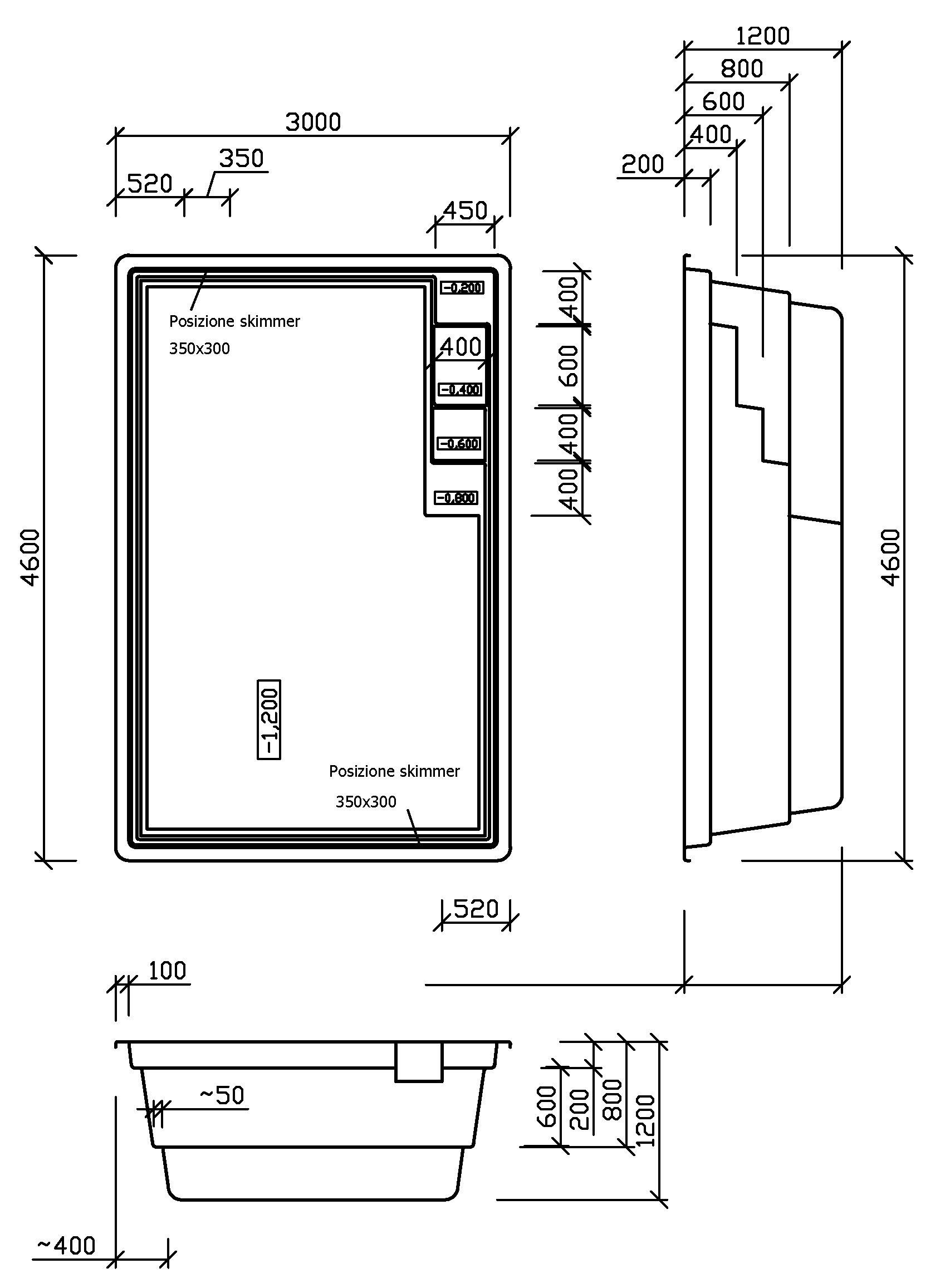 Piscina Calypso in vetroresina da interrare Piscina Calypso in vetroresina da interrare
