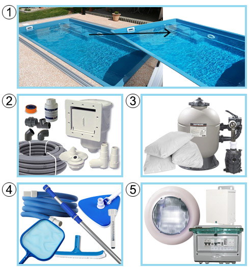 Piscina interrata in vetroresina Calypso Piscina interrata in vetroresina Calypso