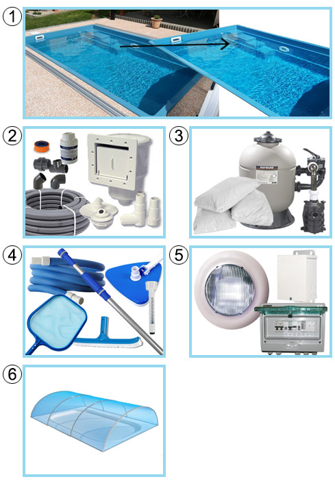 Piscina interrata in vetroresina Calypso Piscina interrata in vetroresina Calypso