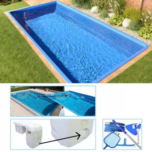 Piscina interrata in vetroresina SMART 4,60 x 3,00 - h.1,20 - KIT EASY