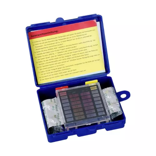 Kit tester Cloro e pH in pastiglie per analisi acqua piscina