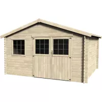 Casetta in legno SIGRID da esterno 4,27 x 3,30 x h 2,51 m