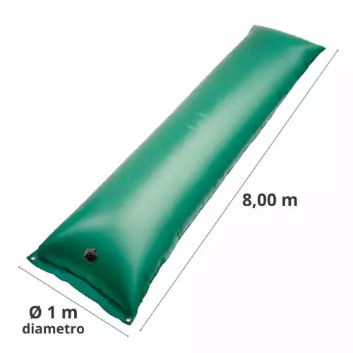 Salsicciotto ad Aria Polartex® AIRTUBE 0,6 mm per Coperture Invernali : da 8,00 mt Ø piatto 1 mt