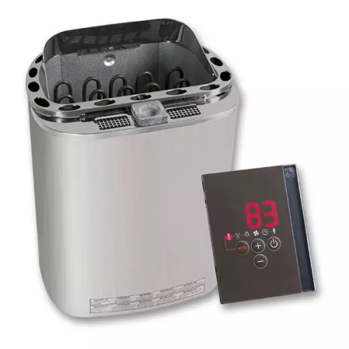 Stufa FIELD STEAM per sauna finlandese con pannello comandi esterno - 9 kW