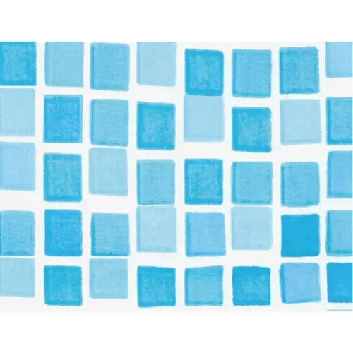 Liner per piscina a forma ovale 5,50 x 3,70 x h. 1,20 m MOSAICO AZURO - attacco OVERLAP - spessore 0,30 mm