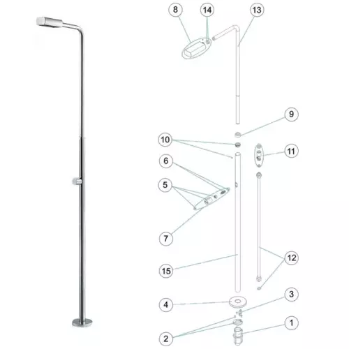 Ricambi per doccia Angel da esterno