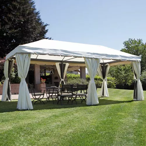 Gazebo in alluminio rettangolare RAVENNA 3x6 m