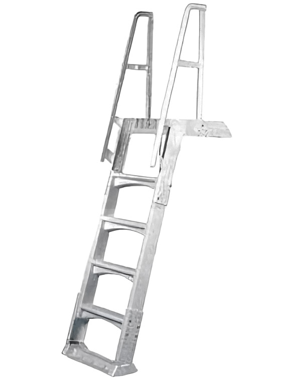 Scaletta in resina per piscine interrate regolabile