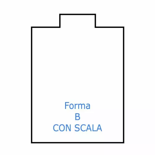 Copertura di Sicurezza Filtrante GRILLE EXTREM con tiranti ogni 0,80 x 0,80 m : Forma rettangolare con scala diritta