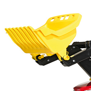 Trattore a pedali per bambini Massey Ferguson con ruspa