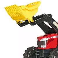 Trattore a pedali per bambini Massey Ferguson con ruspa