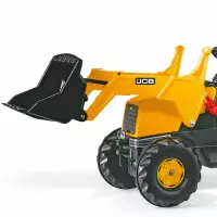 Trattore a pedali per bambini JCB con ruspa ed escavatore