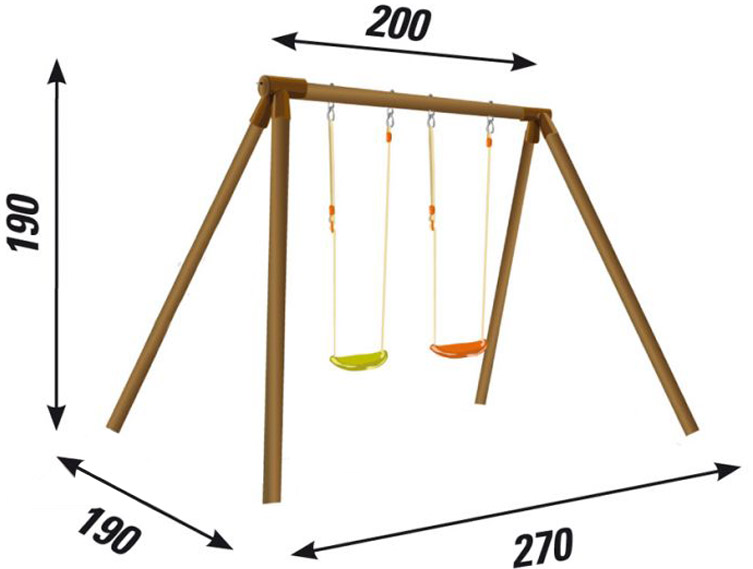 Dimensioni altalena IRIS