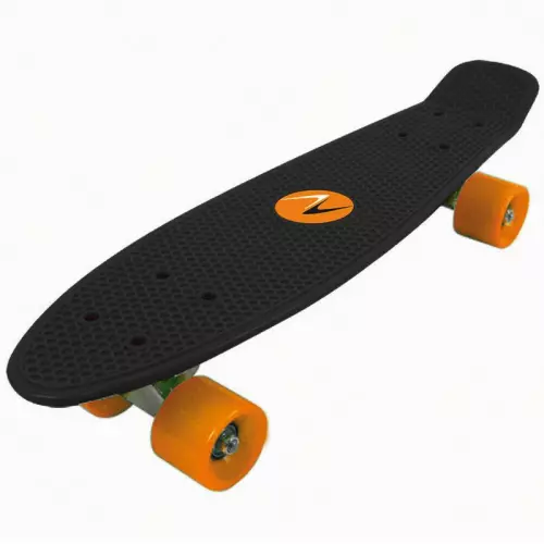 Skateboard FREEDOM by Nextreme : Tavola NERA / ruote ARANCIO