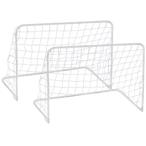 Set 2 porte da calcio pieghevoli TRAIN & SCORE 90 x 60 cm