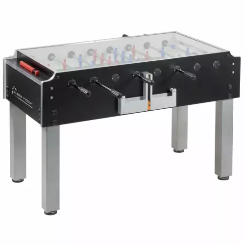 Calciobalilla CLASS Garlando con vetro superiore : Con ASTE RIENTRANTI (di sicurezza)