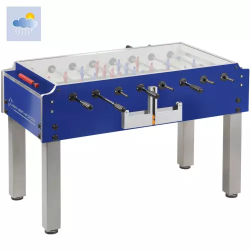 Calciobalilla CLASS Garlando da esterno, con vetro superiore