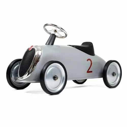 Macchina a spinta RIDERS in metallo by Baghera : Colore SILVER (grigio)