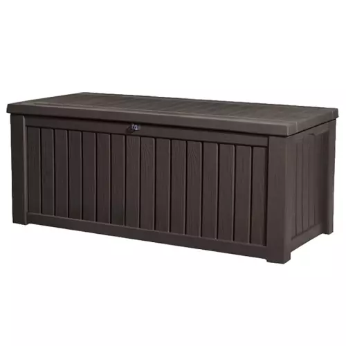 Baule in resina ROCKWOOD by Keter, effetto legno - 570 litri
