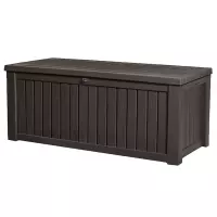 Baule in resina ROCKWOOD by Keter, effetto legno - 570 litri