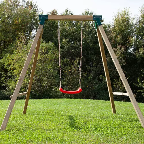 Altalena singola in legno ORCHIDEA